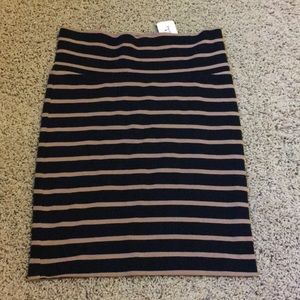 Striped Pencil Skirt